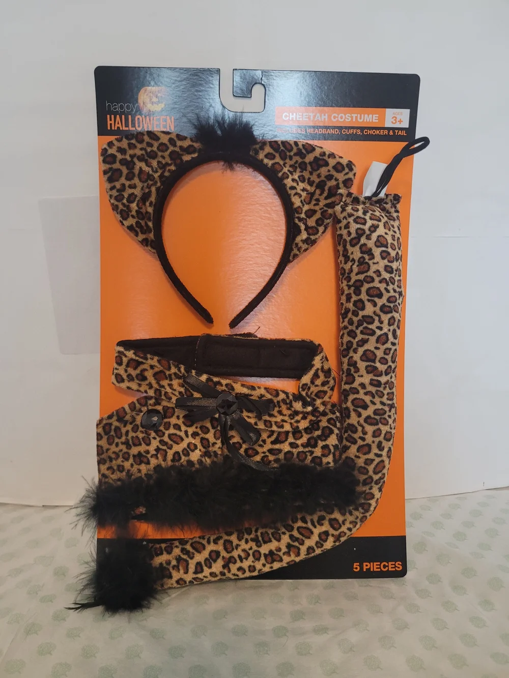 Kids Cheetah Costume Set - Leopard Print (Brown)